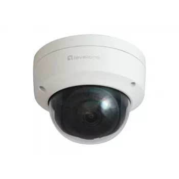LevelOne GEMINI Fixed Dome IP-võrgukaamera, 6-megapiksline, H.265, 802.3af PoE, sise-/välistingimustesse