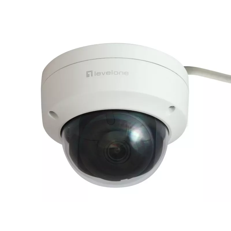 LevelOne GEMINI Fixed Dome IP-võrgukaamera, 6-megapiksline, H.265, 802.3af PoE, sise-/välistingimustesse