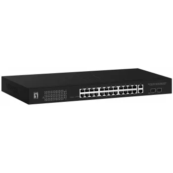 LevelOne GEP-2841 võrgukommutaator Hallatav L2 Gigabit Ethernet (10/100/1000) Toide üle Etherneti (PoE) 1U Must