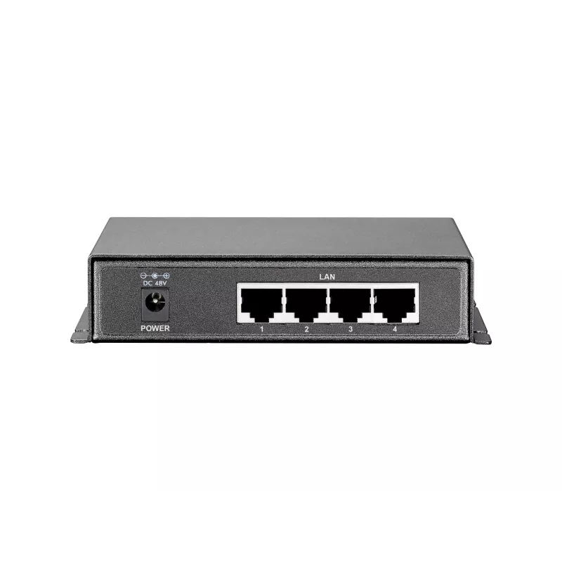LevelOne 5-pordine Gigabit PoE kommutaator, 61,6 W, 802.3af PoE, 4 PoE väljundit, toiteadapter kaasas