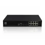 LevelOne KILBY 10-pordine L2 hallatav Gigabit PoE kommutaator, 2 x SFP, 802.3at/af PoE, 125W, 8 PoE väljundit