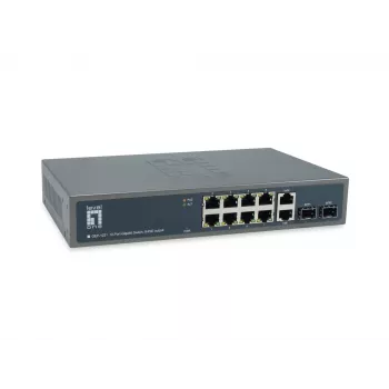 LevelOne GEP-1221 võrgukommutaator Haldamata Gigabit Ethernet (10/100/1000) Toide üle Etherneti (PoE) Must