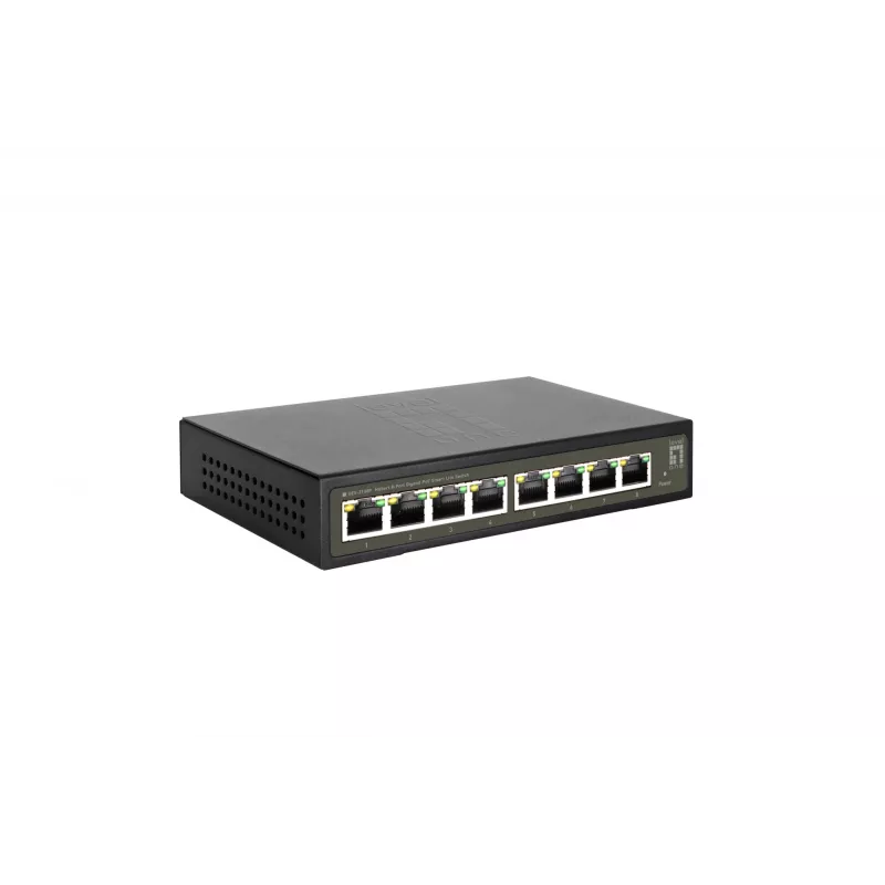 LevelOne Hilbert 8-pordiline Gigabit PoE nutikas haldatav lüliti, 802.3at/af PoE, 8 PoE väljundit, 112,8 W PoE eelarve