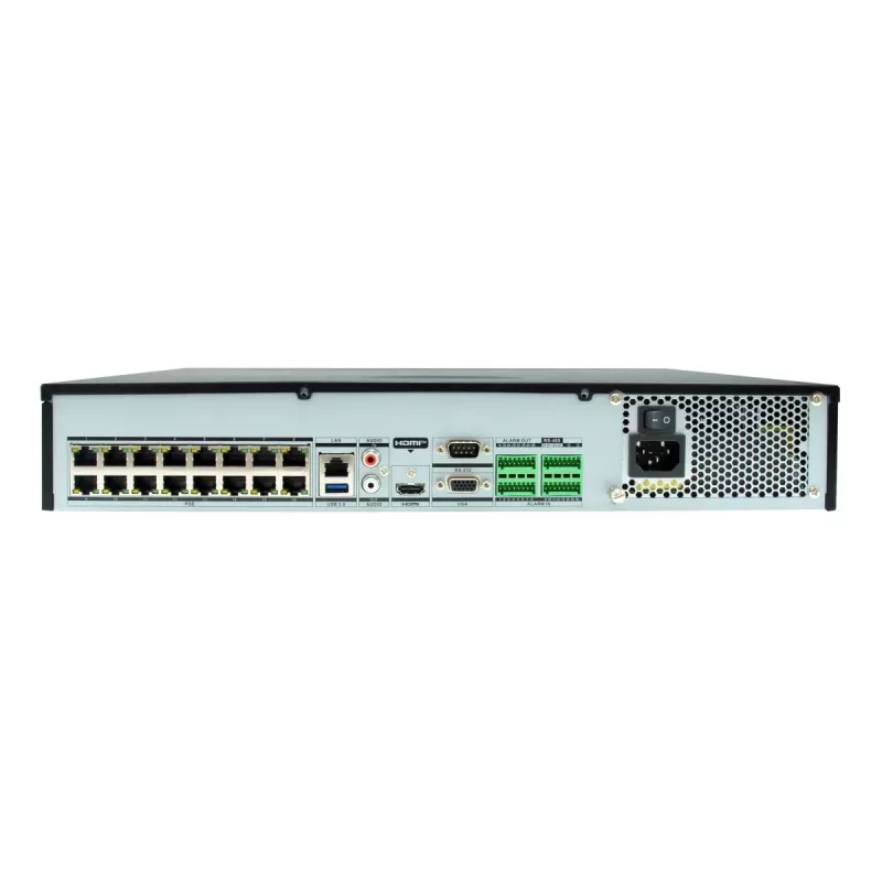 Võrgusalvesti LEVELONE NVR-0411 — 32-kanaliline, 4096×2160 max, 10 TB SATA, PoE 16 W/port, 17x RJ-45, USB 2x2