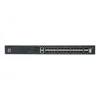 LevelOne 26-pordiline L3 hallatav TOR-kiudlüliti, 24x 1/10GbE SFP+, 2x 40/100GbE QSFP28, kuumvahetatav varutoiteplokk