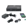 AV-saatja LEVELONE HVE-6701T — HDMI 1.3b, kuni 1920×1080, Cat5e/Cat6/Cat7, Mini‑USB, 12 V DC