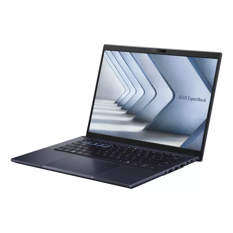 ASUS ExpertBook B5 B5404CMA-Q70103X Intel Core Ultra 7 155U Sülearvuti 35,6 cm (14 tolli) WUXGA 32 GB DDR5-SDRAM 1 TB SSD Wi-Fi 6E (802.11ax) Windows 11 Pro Saksa Must