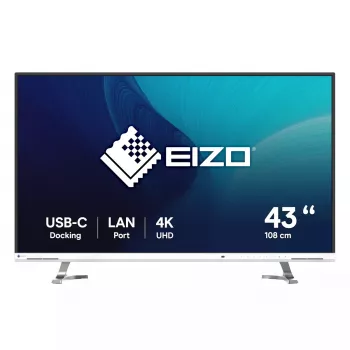 EIZO FlexScan EV4340X-WT arvutimonitor 108 cm (42,5 tolli) 3840 x 2160 pikslit 4K Ultra HD LCD valge