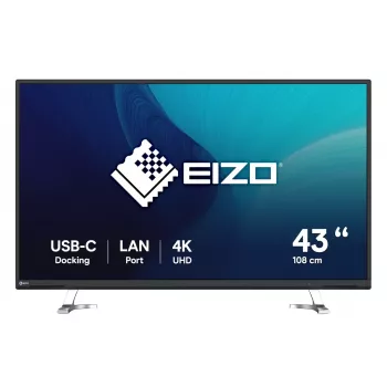 EIZO FlexScan EV4340X-BK arvutimonitor 108 cm (42,5 tolli) 3840 x 2160 pikslit 4K Ultra HD LCD Must