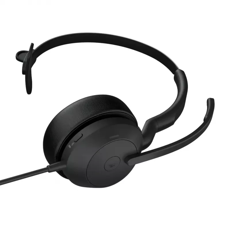 Jabra Evolve2 50 peakomplekt Juhtmega ühendatav Peavõru Kontor/Kõnekeskus USB USB-C / USB Type-A Bluetooth Must