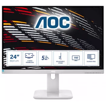 AOC P1 24P1/GR arvutimonitor 60,5 cm (23,8 tolli) 1920 x 1080 pikslit Full HD LED Hall