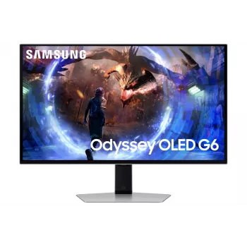 Samsung G60SD arvutimonitor 68,6 cm (27 tolli) 2560 x 1440 pikslit Quad HD OLED Hõbedane
