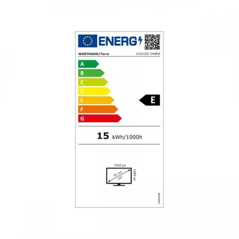 TERRA 3030238 arvutimonitor 60,5 cm (23,8 tolli) 1920 x 1080 pikslit Full HD LED Must