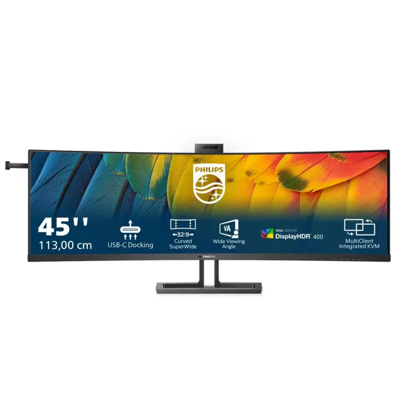 Philips 6000 seeria 45B1U6900CH/00 arvutimonitor 113 cm (44,5 tolli) 5120 x 1440 pikslit UltraWide Dual Quad HD LED must