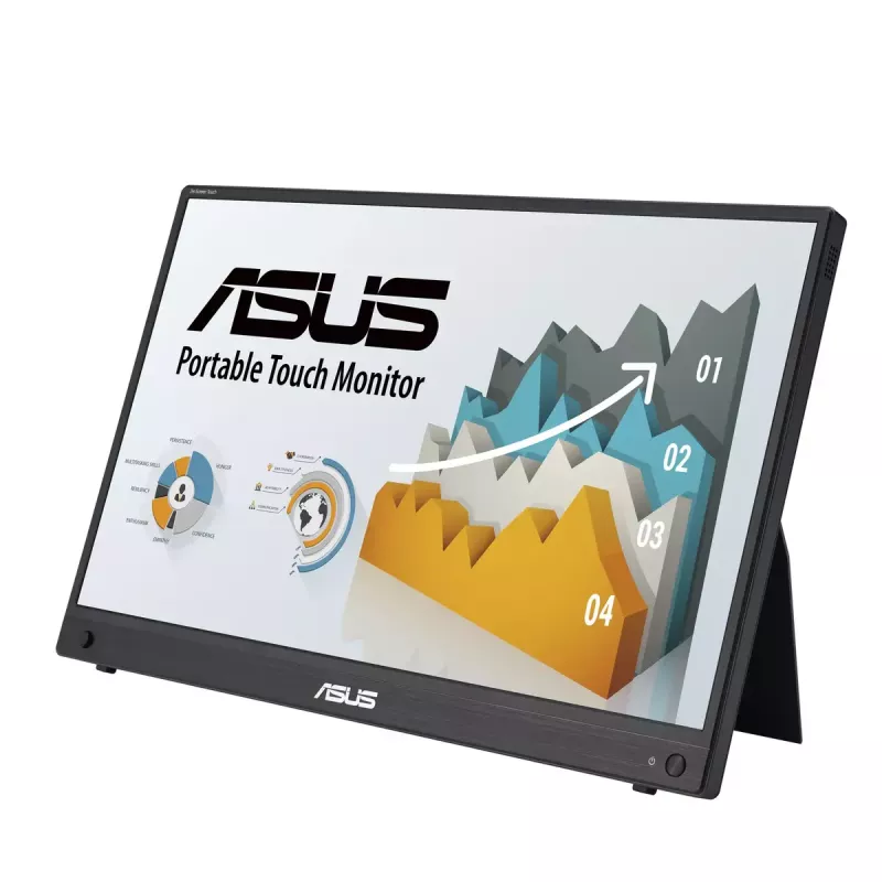 ASUS ZenScreen MB16AHT arvutimonitor 39,6 cm (15,6 tolli) 1920 x 1080 pikslit Full HD puuteekraaniga Must