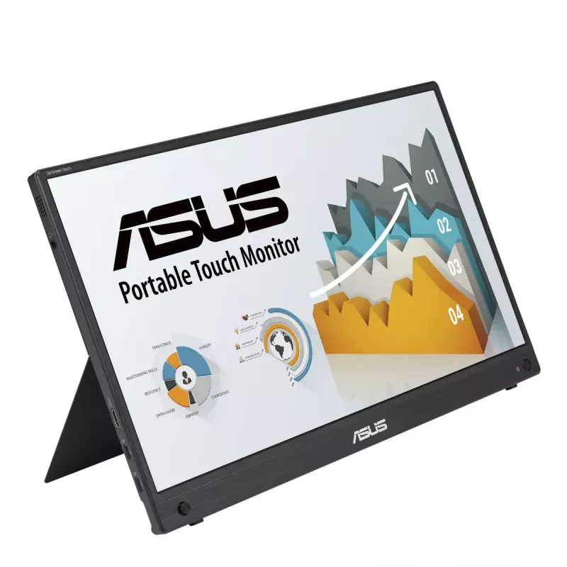ASUS ZenScreen MB16AHT arvutimonitor 39,6 cm (15,6 tolli) 1920 x 1080 pikslit Full HD puuteekraaniga Must
