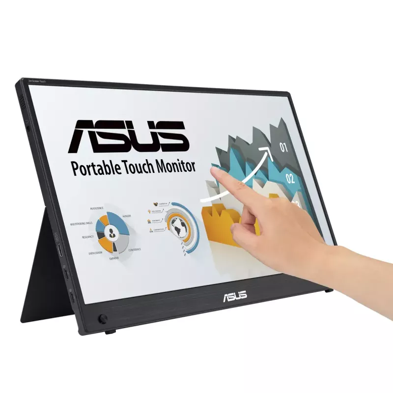 ASUS ZenScreen MB16AHT arvutimonitor 39,6 cm (15,6 tolli) 1920 x 1080 pikslit Full HD puuteekraaniga Must