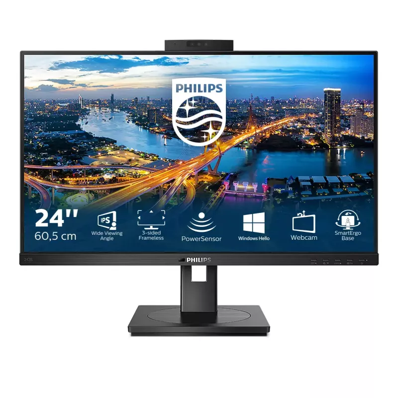 Philips B Line 242B1H/00 arvutimonitor 60,5 cm (23,8 tolli) 1920 x 1080 pikslit Full HD LED must