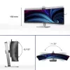 Philips 49B2U6903CH/00 arvutimonitor 124,5 cm (49 tolli) 5120 x 1440 pikslit Dual QHD LCD hall
