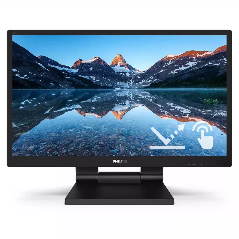 Philips 242B9TL/00 arvutimonitor 60,5 cm (23,8 tolli) 1920 x 1080 pikslit Full HD LCD puuteekraaniga must