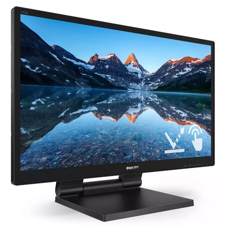 Philips 242B9TL/00 arvutimonitor 60,5 cm (23,8 tolli) 1920 x 1080 pikslit Full HD LCD puuteekraaniga must