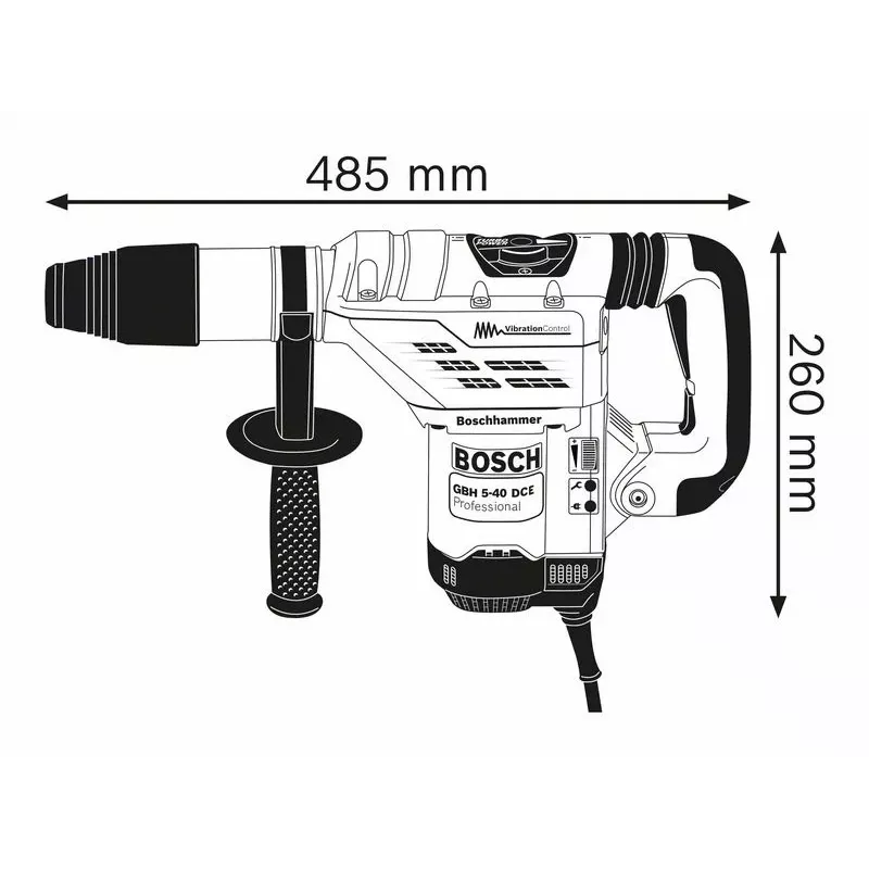 Bosch GBH 5-40 DCE Professional 1150 W 340 p/min SDS Max