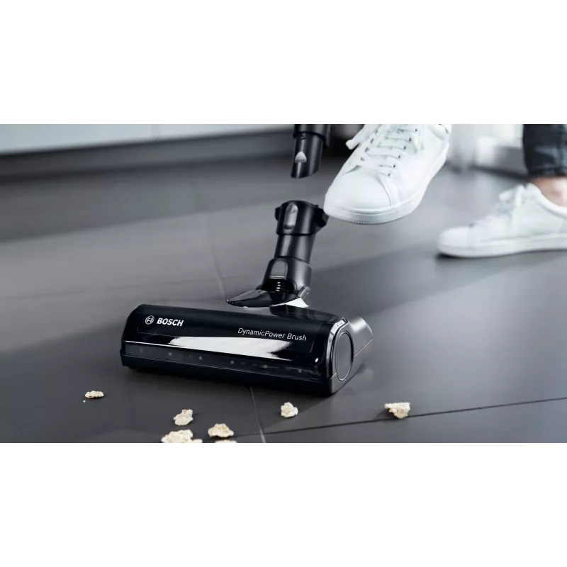 Bosch BSS711W ridavakum/elektrihari Aku Kuiv Kotita 0,3 L Must, Hõbedane, Valge