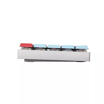 CHERRY MX-LP 2.1 Compact traadita klaviatuur mängimiseks RF-traadita ja Bluetooth-ühendusega QWERTZ Saksa Valge