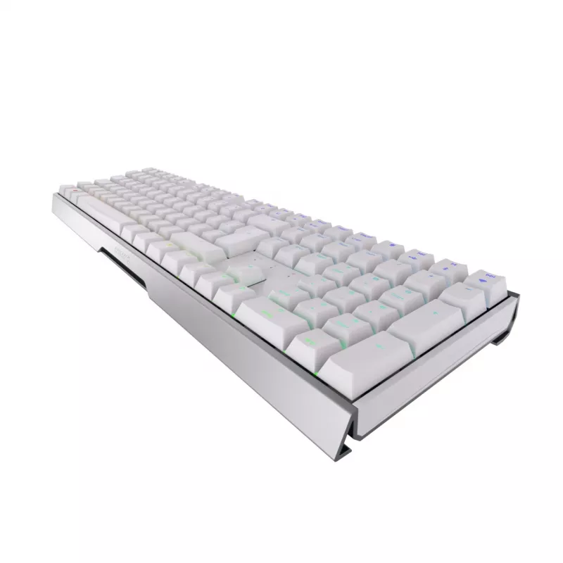 CHERRY MX 3.0S Wireless RGB klaviatuur mängimiseks RF Wireless + Bluetooth QWERTZ saksa valge