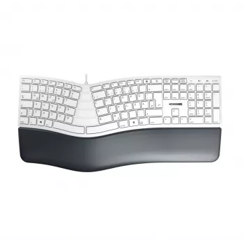 CHERRY KC 4500 ERGO klaviatuur Universaalne USB QWERTZ Saksa Valge