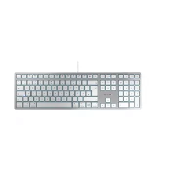 CHERRY KC 6000C FOR MAC klaviatuur universaalne USB QWERTZ saksa hõbedane
