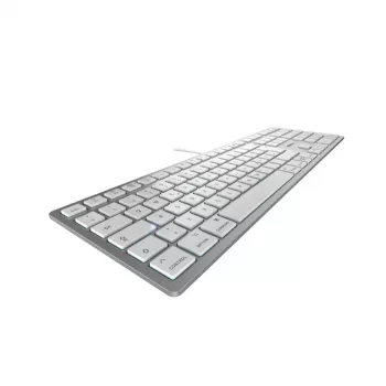 CHERRY KC 6000C FOR MAC klaviatuur universaalne USB QWERTZ saksa hõbedane