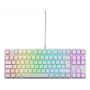 Mänguklaviatuur CHERRY K4V2 TKL USB QWERTZ saksa valge RGB LED