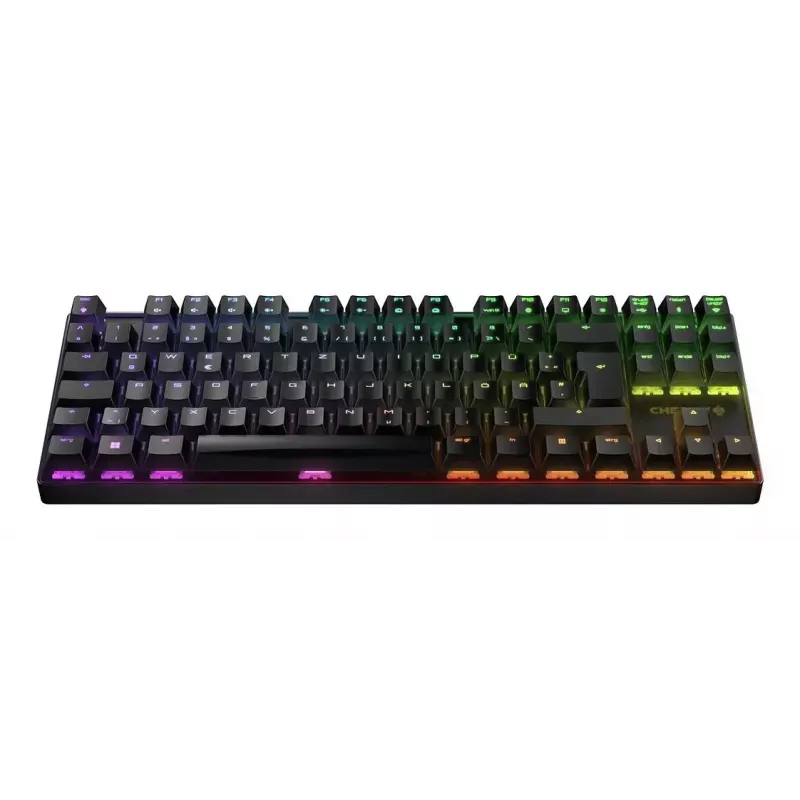 CHERRY MX 8.2 TKL Wireless RGB klaviatuur Gaming USB + RF Wireless + Bluetooth QWERTZ Saksa must