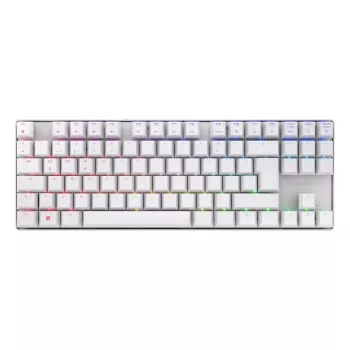 CHERRY MX 8.2 TKL Wireless RGB klaviatuur Gaming USB + RF Wireless + Bluetooth QWERTZ Saksa valge