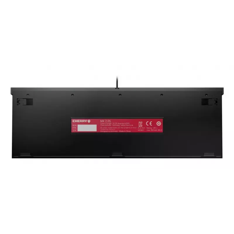 Mänguriklaviatuur CHERRY MX 2.0S USB QWERTZ saksa must mehaaniline RGB
