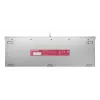 Juhtmega mehaaniline mänguriklaviatuur Cherry MX 2.0S — Täissuuruses (100%), QWERTZ saksa paigutus, RGB taustvalgustus, USB, valge
