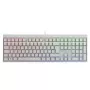 Juhtmega mehaaniline mänguriklaviatuur Cherry MX 2.0S — Täissuuruses (100%), QWERTZ saksa paigutus, RGB taustvalgustus, USB, valge