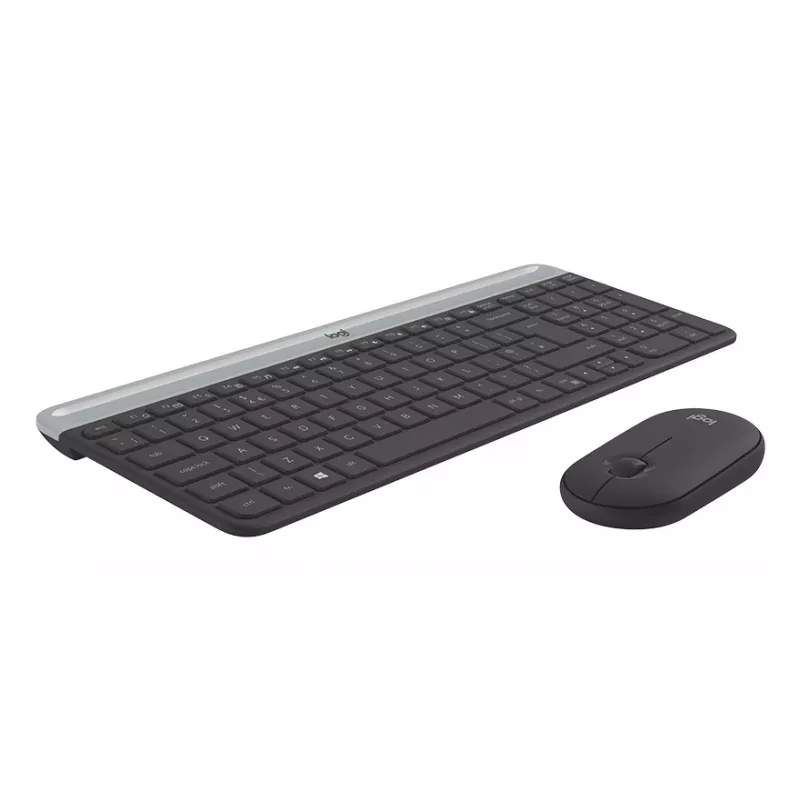 LOGITECH Õhuke juhtmevaba klaviatuuri ja hiire komplekt Mk470 - Grafiit - Azerty Prantsuse