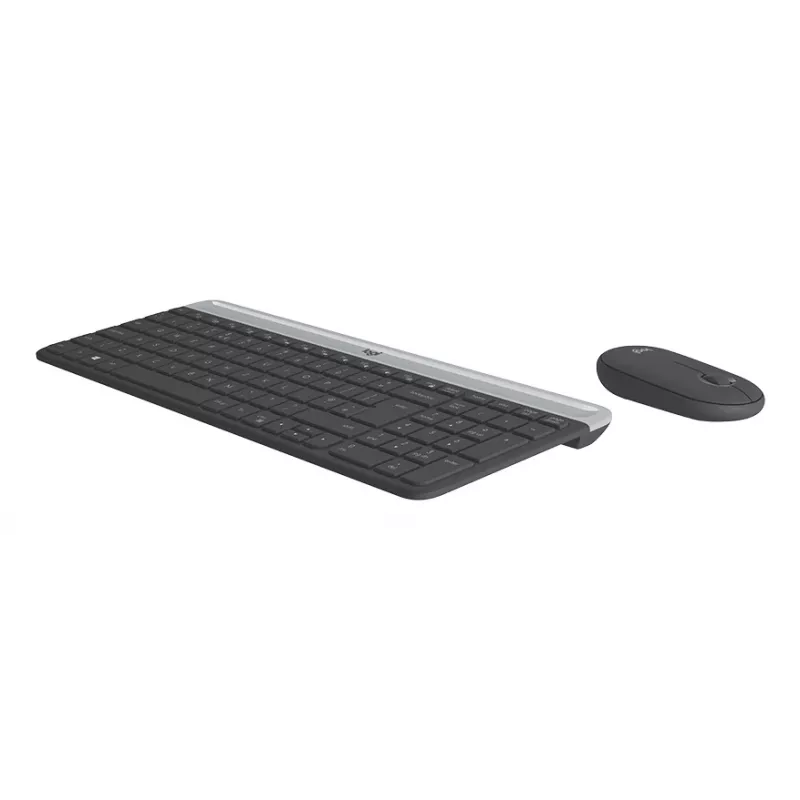 LOGITECH Õhuke juhtmevaba klaviatuuri ja hiire komplekt Mk470 - Grafiit - Azerty Prantsuse