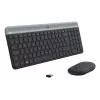 LOGITECH Õhuke juhtmevaba klaviatuuri ja hiire komplekt Mk470 - Grafiit - Azerty Prantsuse