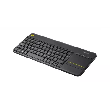 LOGITECH Wireless Touch klaviatuur K400 Plus - Must - Hispaania Qwerty