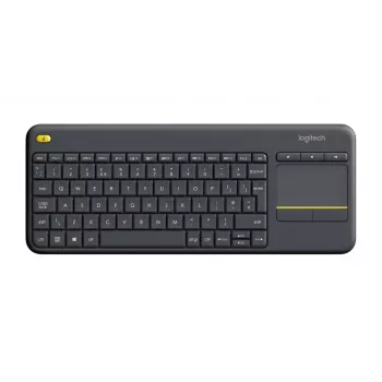 LOGITECH Wireless Touch klaviatuur K400 Plus - Must - Hispaania Qwerty