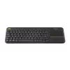LOGITECH Wireless Touch klaviatuur K400 Plus - Must - Hispaania Qwerty