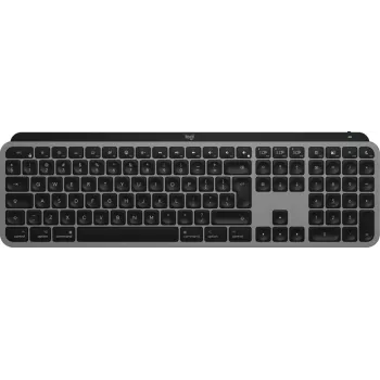 Logitech MX Keys S for Mac klaviatuur, juhtmevaba, Bluetooth, QWERTY, alumiinium, must