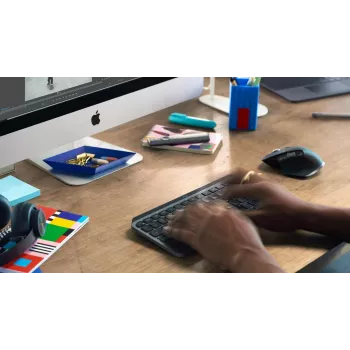 LOGITECH Minimalistlik juhtmevaba valgustatud klaviatuur - Mx Keys Mini - grafiit - Qwerty Hispaania