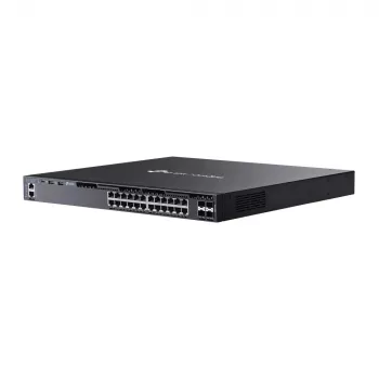 TP-Link Omada 24-pordine Gigabit Stackitav L3 hallatav PoE+ lüliti 4 10G pesaga