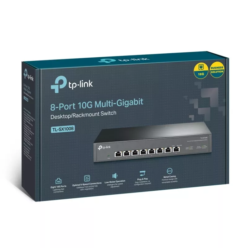 Mittehallatav kommutaator TP-Link TL-SX1008 8-pordiline 10G laua-/rackpaigaldus
