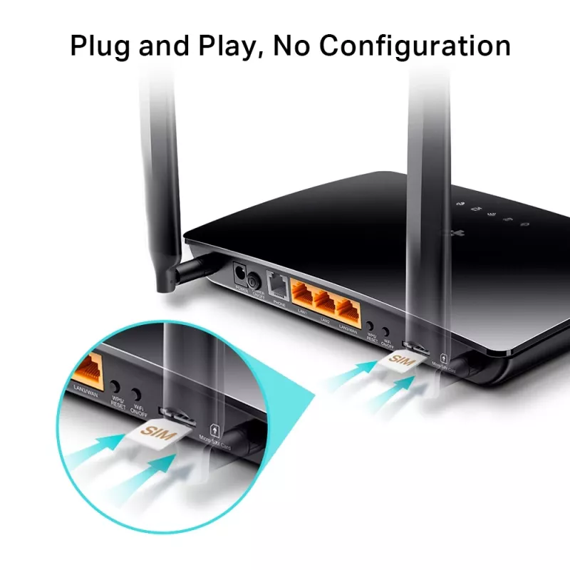 TP-Link N300 4G LTE telefonifunktsiooniga WiFi-ruuter