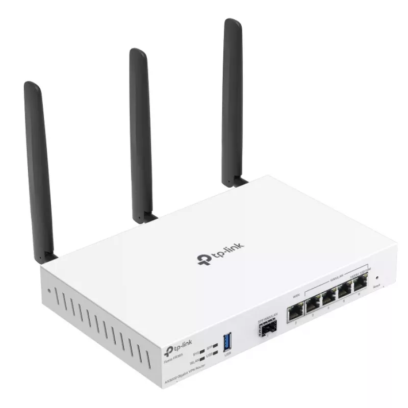 TP-Link FESTA FR365 traadita ruuter Gigabit Ethernet kaheribaline (2,4 GHz + 5 GHz või 2,4 GHz + 6 GHz) valge